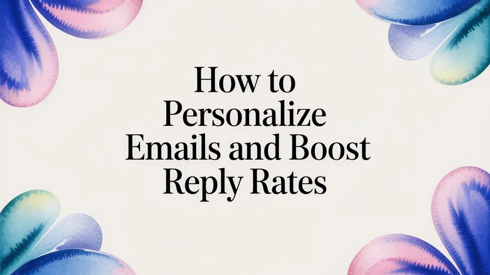 How to Personalize Emails and Boost Reply Rates