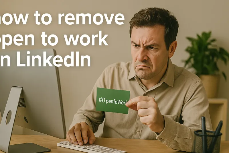 How to remove Open to Work on LinkedIn